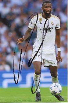 Antonio Rüdiger   Real Madrid  Fußball  Autogramm Foto  original signiert 
