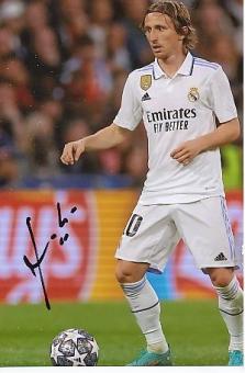 Luka Modric     Real Madrid  Fußball  Autogramm Foto  original signiert 