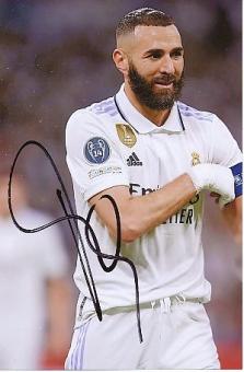 Karim Benzema   Real Madrid  Fußball  Autogramm Foto  original signiert 
