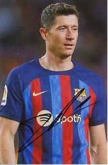 Robert Lewandowski FC Barcelona  Fußball  Autogramm Foto  original signiert 