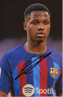 Ansu Fati   FC Barcelona  Fußball  Autogramm Foto  original signiert 