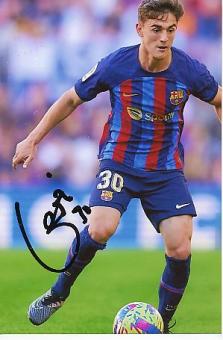 Gavi   FC Barcelona  Fußball  Autogramm Foto  original signiert 
