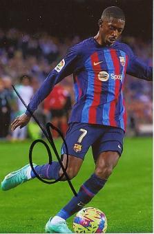 Ousmane Dembele   FC Barcelona  Fußball  Autogramm Foto  original signiert 