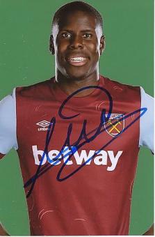 Kurt Zouma   Westham United  Fußball  Autogramm Foto  original signiert 