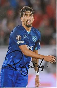Lucas Paqueta    Westham United  Fußball  Autogramm Foto  original signiert 