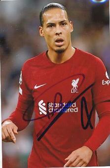 Virgil Van Dijk  FC Liverpool  Fußball  Autogramm Foto  original signiert 