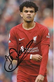 Luis Diaz  FC Liverpool  Fußball  Autogramm Foto  original signiert 