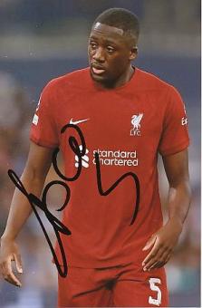Ibrahima Konate  FC Liverpool  Fußball  Autogramm Foto  original signiert 