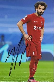 Mohamed Salah  FC Liverpool  Fußball  Autogramm Foto  original signiert 