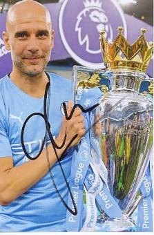 Pep Guardiola   Manchester City  Fußball  Autogramm Foto  original signiert 