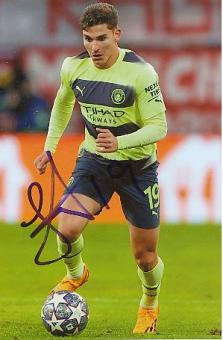 Julian Alvarez   Manchester City  Fußball  Autogramm Foto  original signiert 
