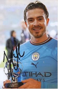 Jack Grealish   Manchester City  Fußball  Autogramm Foto  original signiert 