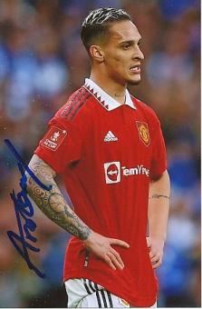 Antony   Manchester United  Fußball  Autogramm Foto  original signiert 