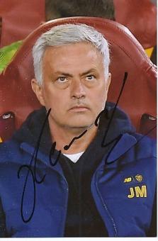Jose Mourinho   AS Rom  Fußball  Autogramm Foto  original signiert 