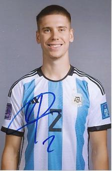 Juan Foyth  Argentinien Weltmeister WM 2022  Fußball  Autogramm Foto  original signiert 
