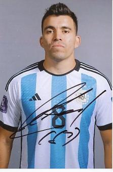 Marcos Acuña   Argentinien Weltmeister WM 2022  Fußball  Autogramm Foto  original signiert 
