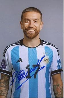 Papu Gomez   Argentinien Weltmeister WM 2022  Fußball  Autogramm Foto  original signiert 