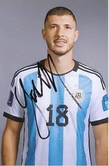 Guido Rodríguez   Argentinien Weltmeister WM 2022  Fußball  Autogramm Foto  original signiert 