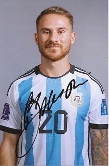 Alexis Mac Allister  Argentinien Weltmeister WM 2022  Fußball  Autogramm Foto  original signiert 