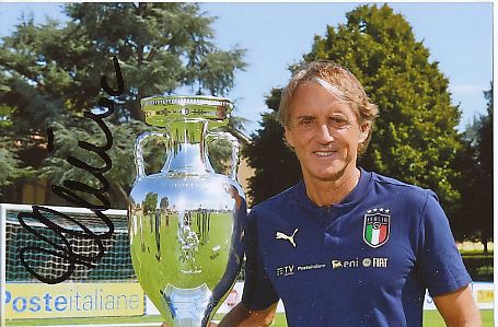 Roberto Mancini   Italien  Fußball Autogramm Foto original signiert 