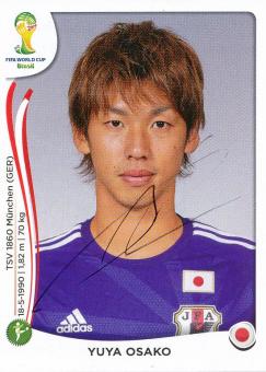 Yuka Osaka  Japan  Panini Sticker WM 2014 mit Unterschrift - 230056 