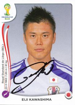 Elji Kawashina  Japan  Panini Sticker WM 2014 mit Unterschrift - 230060 
