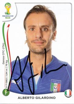 Alberto Gilardino  Italien  Panini Sticker WM 2014 mit Unterschrift - 230079 