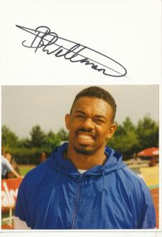 Brian Wellman Bermuda Leichtathletik 2.WM 1995 Karte signiert 