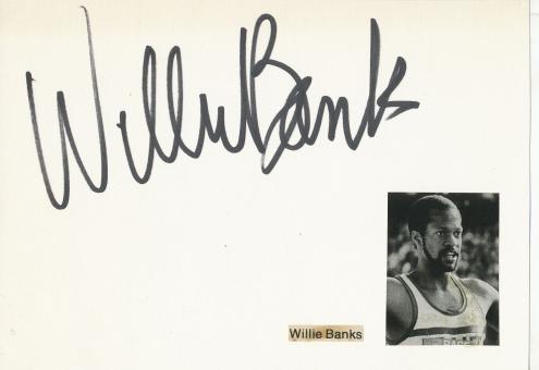 Willie Banks USA Leichtathletik 2.WM 1983 Karte signiert 