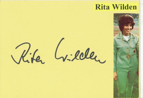 Rita Wilden Leichtathletik 2.OS 1972 Karte signiert 