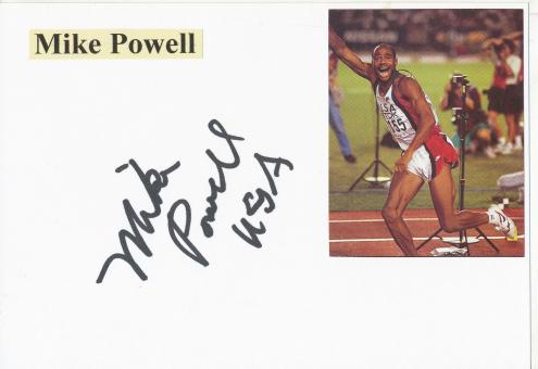 Mike Powell USA Leichtathletik 2.OS 1988 Karte signiert 