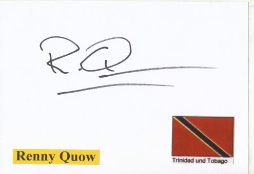 Renny Quow Trinidad Leichtathletik 2.WM 2015 Karte signiert 