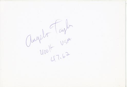 Angelo Taylor USA Leichtathletik 1.OS 2000 signiert 