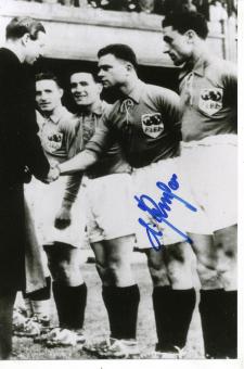 Andreas Kupfer † 2001  DFB WM 1938 Fußball Autogramm Foto original signiert  337185 