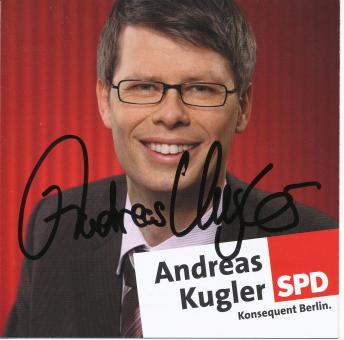 Andreas Kugler SPD Politik 14 x 14 cm Heft signiert 
