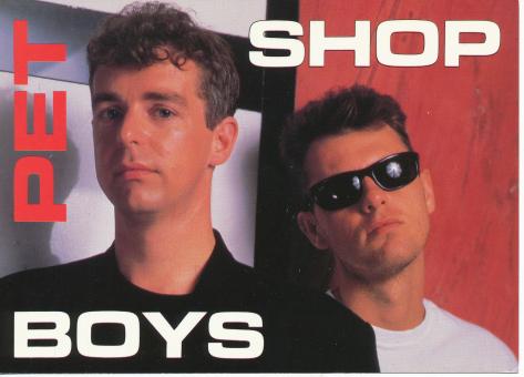 Pet Shop Boys Musik 13 x 18 cm Autogrammkarte nicht signiert 