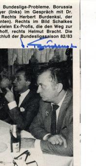 Herbert Burdenski † 2001   FC Schalke 04  Fußball Bild original signiert 