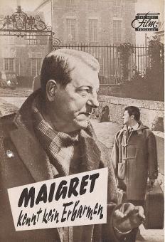 Maigret kennt kein Erbarmen   Das neu Film Programm Heft 