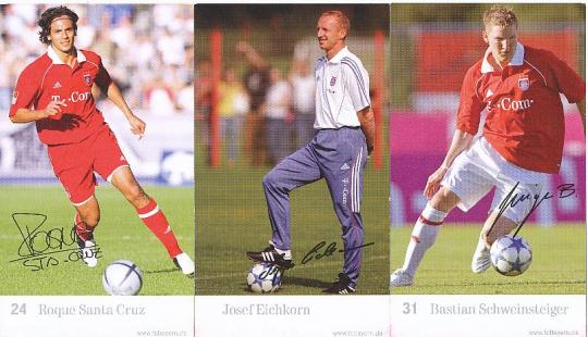 11  x  FC Bayern München  Fußball  Autogrammkarten Druck signiert 