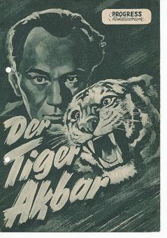 Der Tiger Akbar   Progress  Film Programm Heft 
