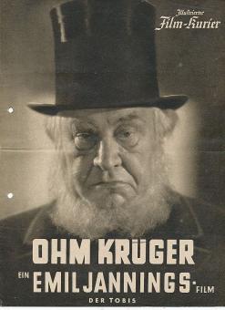 Ohm Krüger    Illustrierter Film-Kurier  Film Programm Heft 