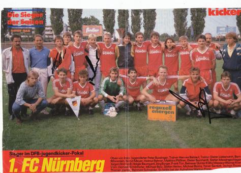 FC Nürnberg    Mannschaftsbild Fußball original signiert 