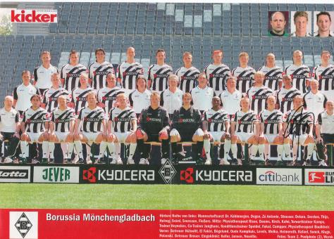 Borussia Mönchengladbach  2006/2007  Mannschaftsbild Fußball original signiert 
