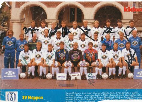 SV Meppen  1993/1994  Mannschaftsbild Fußball original signiert 