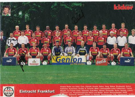 Eintracht Frankfurt  2000/2001  Mannschaftsbild Fußball original signiert 