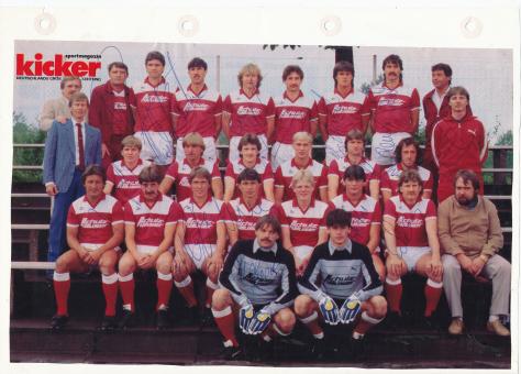Rot Weiß Oberhausen  Mannschaftsbild Fußball original signiert 