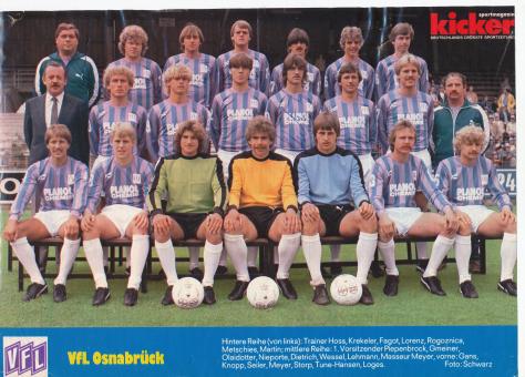 VFL Osnabrück  Mannschaftsbild Fußball original signiert 