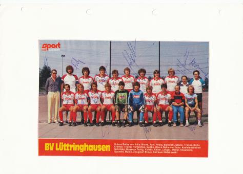 BV Lüttringhausen  Mannschaftsbild Fußball original signiert 