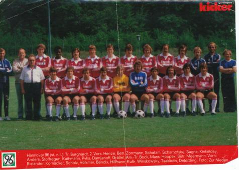 Hannover 96  1978/1979   Mannschaftsbild Fußball original signiert 