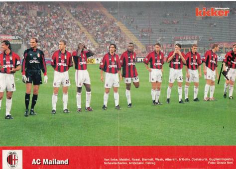 AC Mailand  Mannschaftsbild Fußball original signiert 